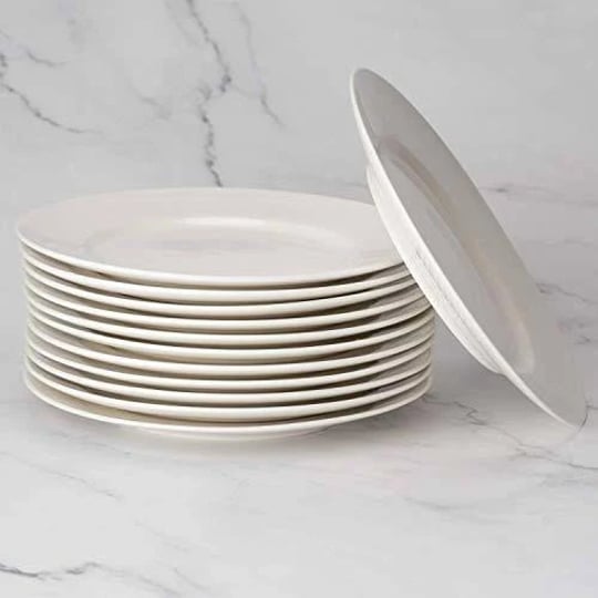 amhomel-12-piece-white-porcelain-dinner-plate-set-1