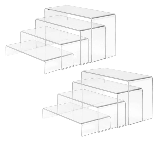 anglelife-8-pieces-large-display-risers-4-wide-clear-rectangular-display-shelf-for-showcase-collecti-1