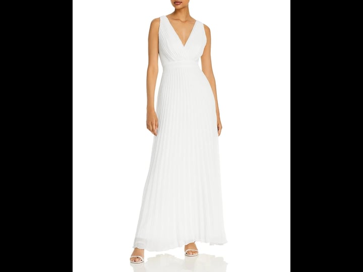 aqua-formal-womens-white-pleated-zippered-v-back-sleeveless-v-neck-maxi-cocktail-gown-dress-7
