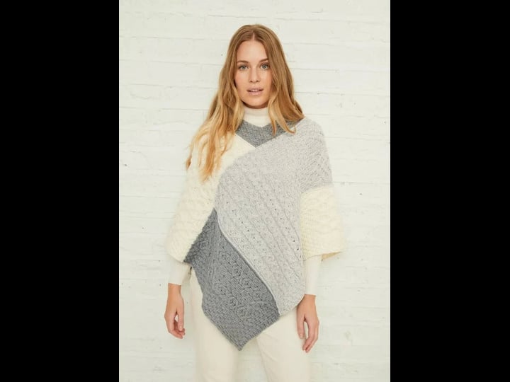 aran-woollen-mills-merino-wool-patchwork-poncho-three-color-1