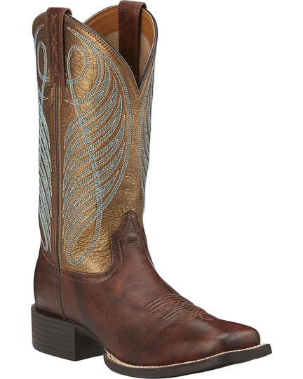 ariat-womens-round-up-metallic-boots-6-5-medium-brown-1