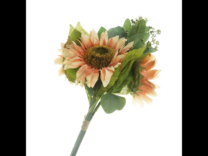 artificial-sunflower-bouquet-bundle-20-inch-salmon-pink-1