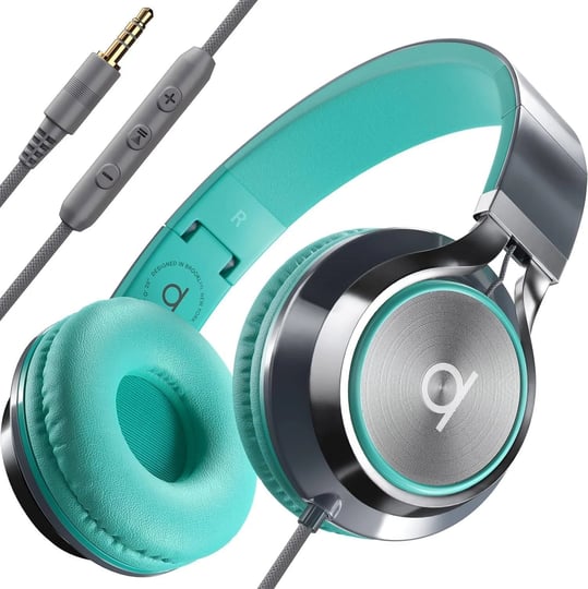 artix-cl750-wired-headphones-with-microphone-on-ear-corded-head-turquoise-1