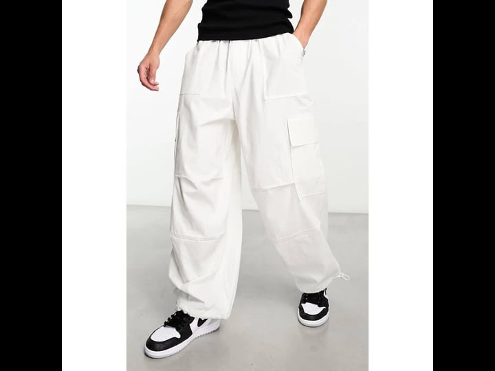 asos-design-adjustable-cuff-cotton-cargo-pants-in-white-1