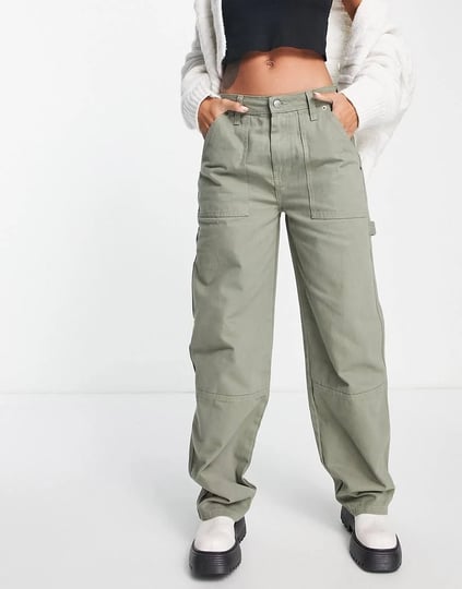 asos-design-cargo-jeans-in-khaki-green-1