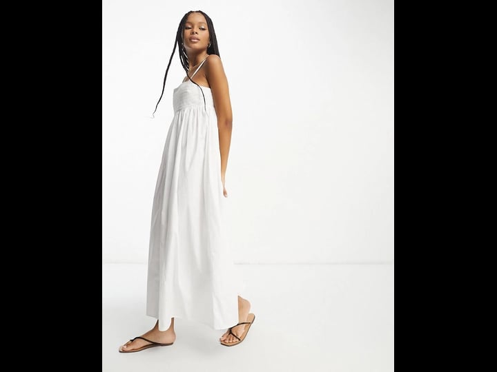 asos-design-cotton-midi-babydoll-sundress-in-white-1