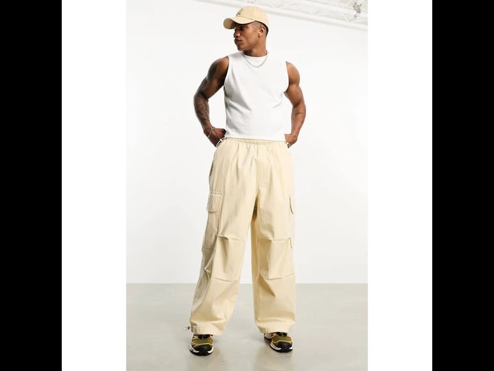 asos-design-cotton-parachute-cargo-trousers-in-beige-1