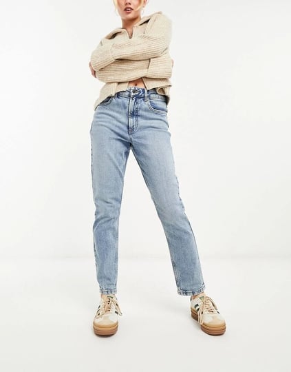 asos-design-high-waist-slim-mom-jeans-in-mid-blue-1