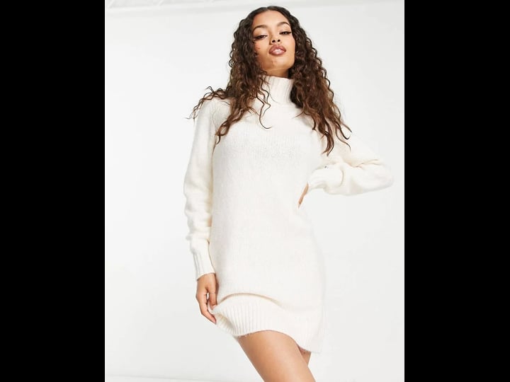 asos-design-knit-mini-dress-with-high-neck-in-cream-white-1
