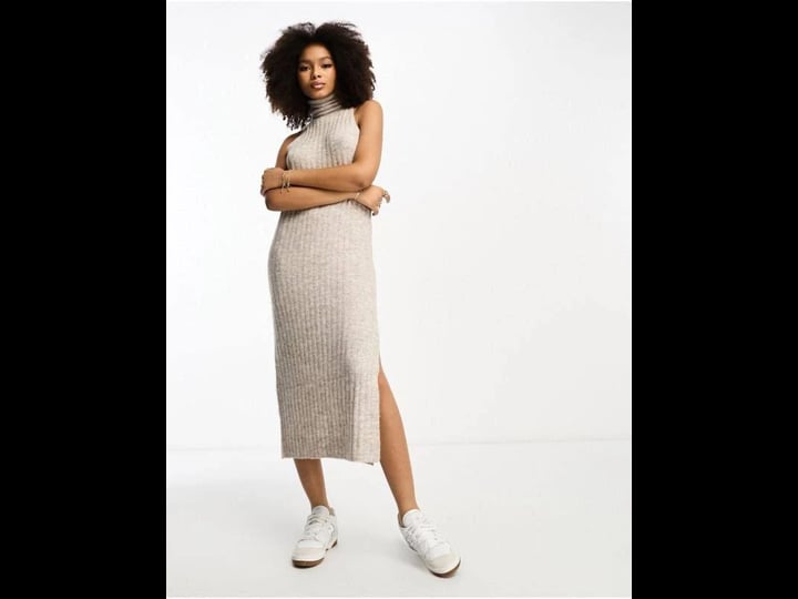asos-design-knitted-sleeveless-midi-dress-with-roll-neck-in-stone-part-of-a-set-neutral-1