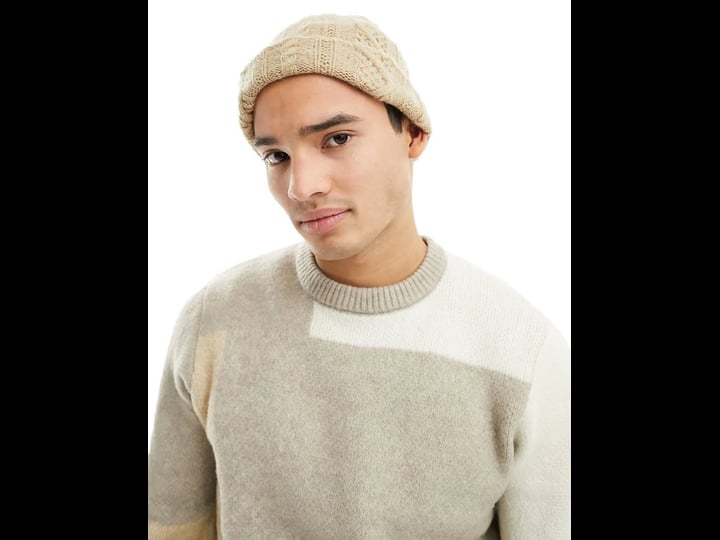 asos-design-lamb-wool-cable-knit-beanie-in-oatmeal-neutral-1