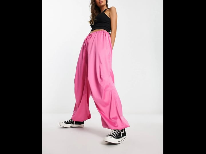 asos-design-satin-parachute-pants-in-pink-1