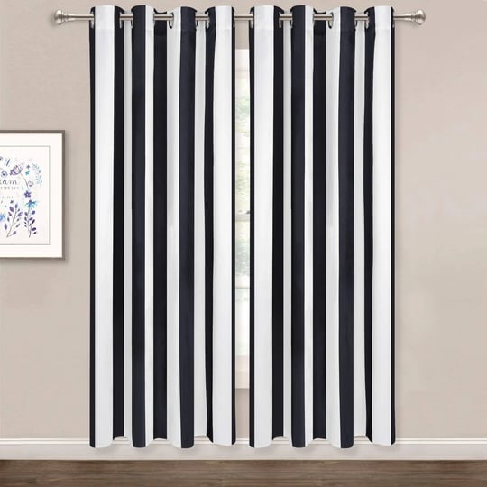 aspmiz-striped-window-curtains-black-and-white-vertical-stripe-curtain-panel-window-drapes-with-grom-1