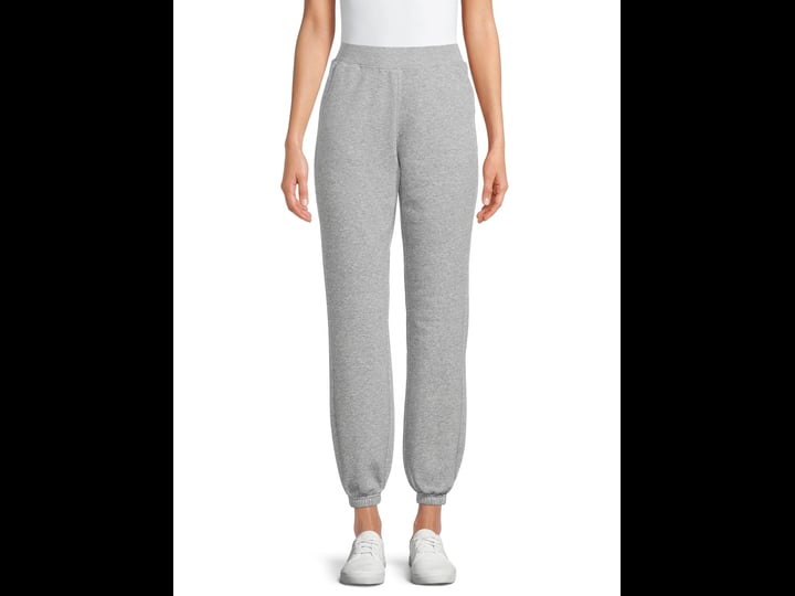 athletic-works-womens-fleece-sweatpants-size-large-gray-1