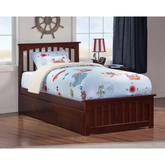 atlantic-mission-twin-extra-long-bed-with-matching-footboard-and-twin-extra-long-trundle-in-walnut-1