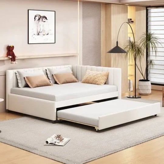 aukfa-full-size-daybed-with-trundle-bed-upholstered-sofa-bed-frame-beige-size-one-size-1