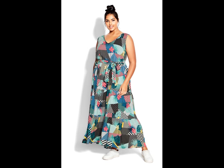 avenue-womens-plus-size-dress-seashore-maxi-tropical-patch-16w-1