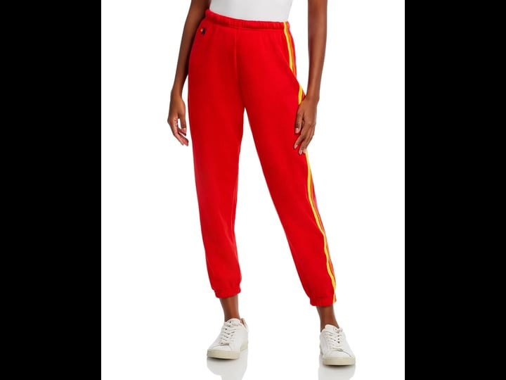 aviator-nation-womens-knit-comfy-sweatpants-red-xs-1