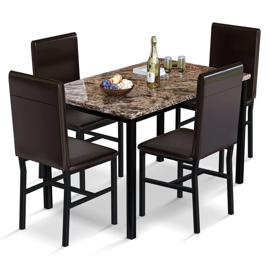 awqm-5-piece-dining-table-set-for-4faux-marble-kitchen-table-and-chairs-for-4-modern-dining-room-tab-1