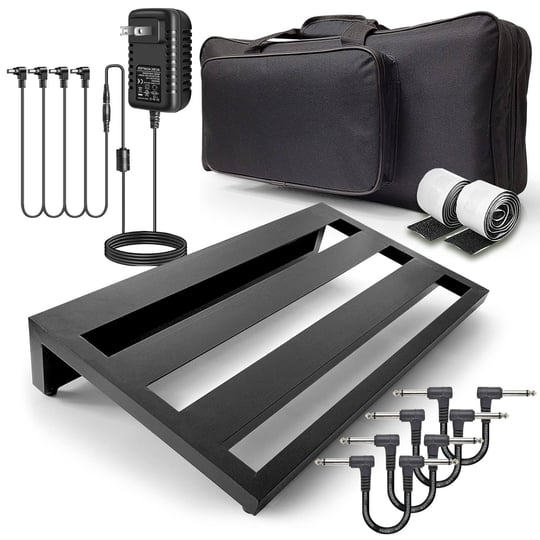 axcessables-guitar-pedal-board-20-inch-x-12-inch-lightweight-4lb-aluminum-pedalboard-with-canvas-car-1