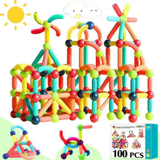 azen-100pcs-magnetic-toys-building-blocks-magnets-for-kids-3-4-5-6-year-old-toddler-toys-age-3-5-for-1