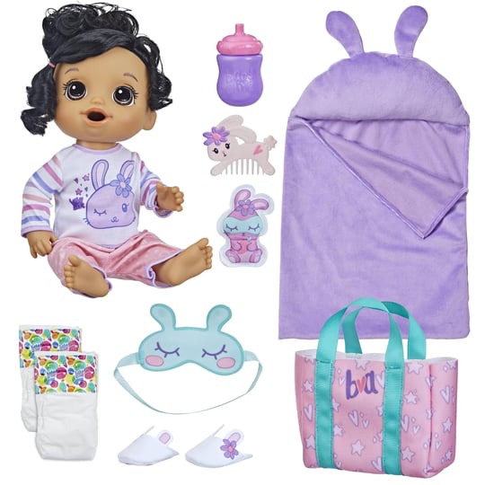 baby-alive-bunny-sleepover-baby-doll-bedtime-themed-12-inch-dolls-sleeping-bag-bunny-themed-doll-acc-1