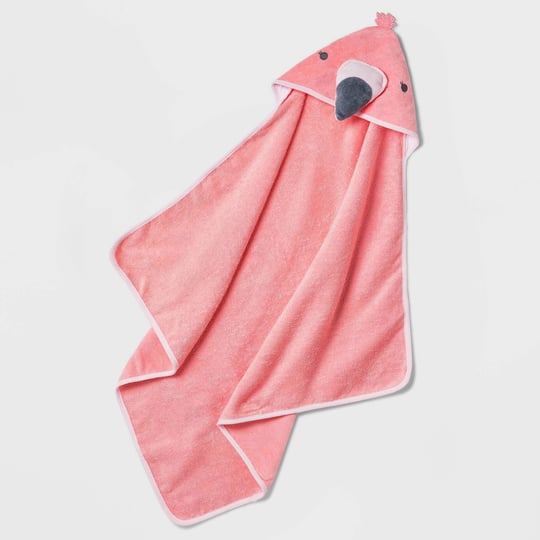 baby-girls-flamingo-hooded-bath-towel-cloud-island-coral-1
