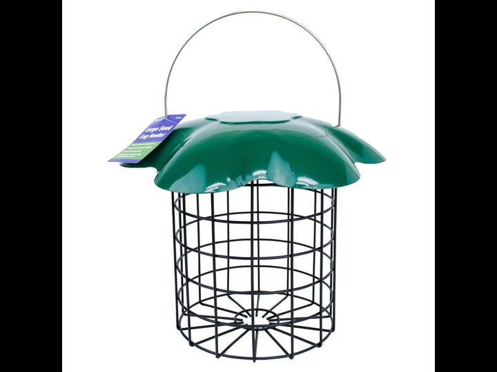 backyard-essentials-wild-bird-metal-seed-log-bird-feeder-1