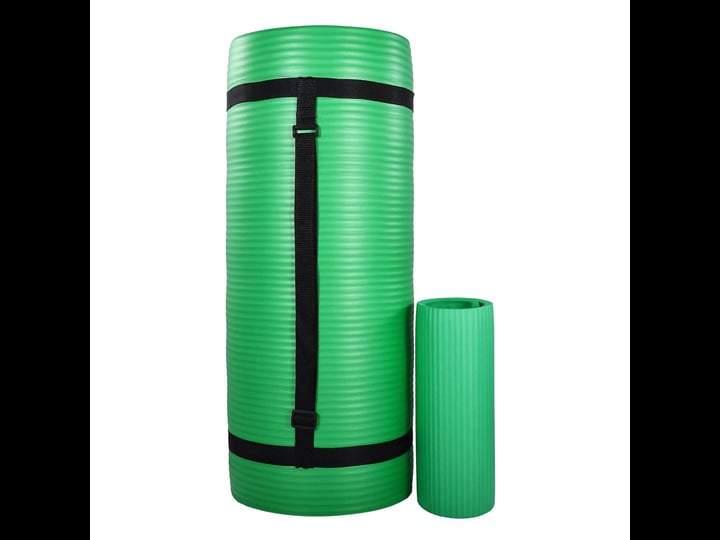 balancefrom-fitness-1-extra-thick-yoga-mat-w-knee-pad-and-carrying-strap-green-1