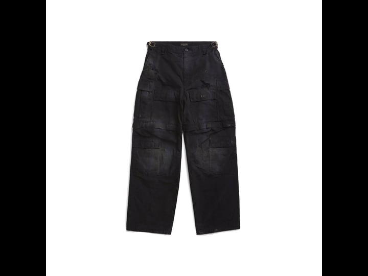 balenciaga-large-cargo-pants-black-mens-m-cotton-1