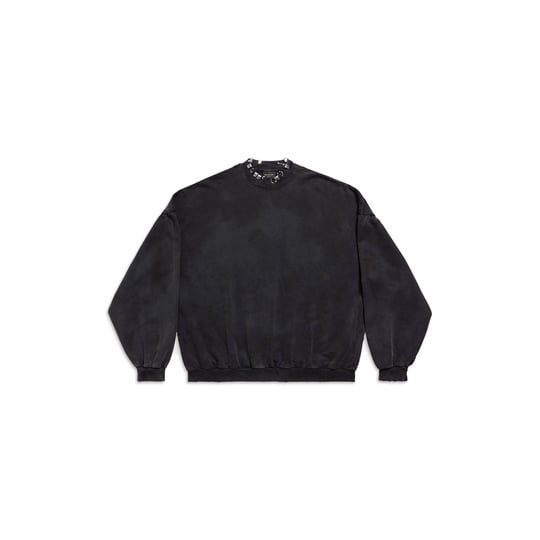 balenciaga-men-pierced-embellished-distressed-cotton-jersey-sweatshirt-black-3