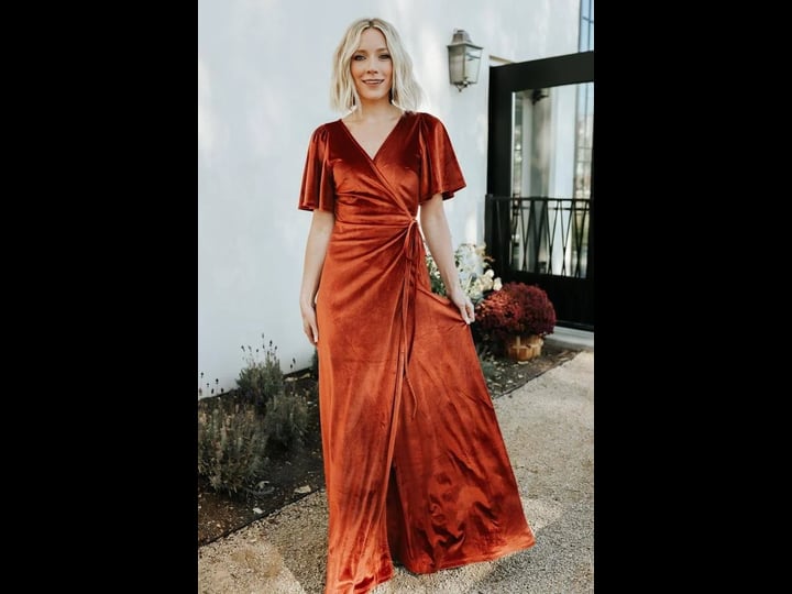 baltic-born-meghan-velvet-wrap-maxi-dress-rust-m-1