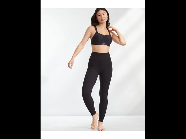 bare-womens-cable-knit-seamless-leggings-black-large-1