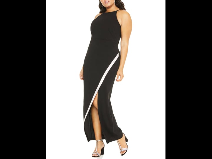 bcx-trendy-plus-size-rhinestone-bias-slit-gown-black-1