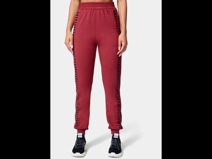 bebe-womens-scuba-embellished-jogger-red-sweatpants-1