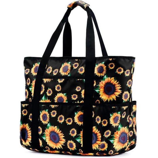 becokan-beach-bags-for-women-large-beach-tote-bag-with-zipper-tons-of-pockets-beach-bag-waterproof-s-1