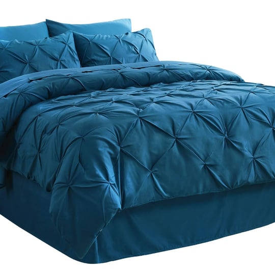bedsure-teal-twin-comforter-set-kids-6-pieces-pintuck-twin-bed-in-a-bag-pinch-pleat-teal-twin-beddin-1