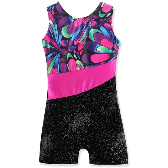 belovance-leotards-for-girls-gymnastic-with-shorts-size-7-8-ballet-dance-outfit-sparkle-flowers-patt-1