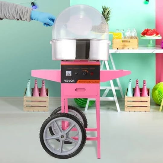 bentism-commercial-cotton-candy-machine-with-cart-cover-sugar-floss-maker-1000w-size-20-4x32-3x41-3--1
