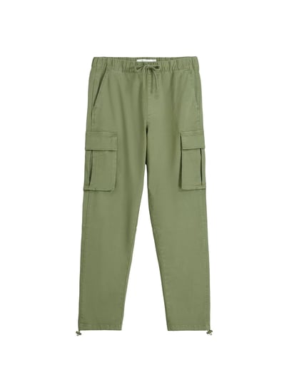 bershka-cotton-cargo-pants-men-xs-khaki-1