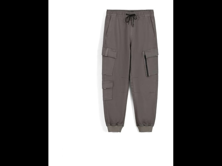 bershka-slim-cargo-sweatpants-in-gray-1