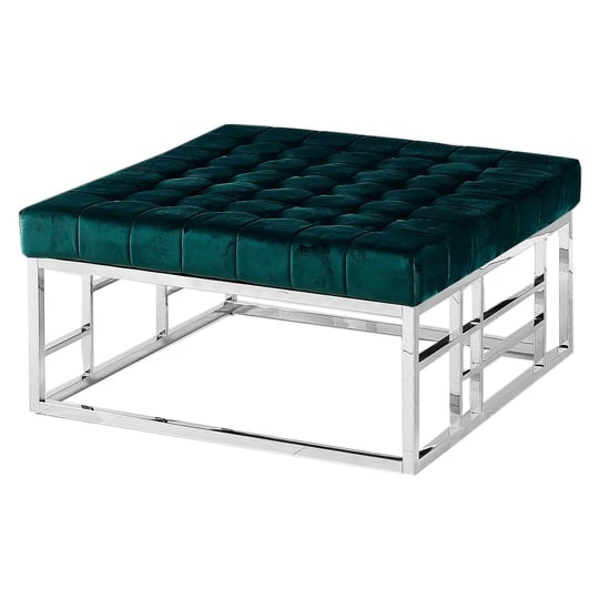 best-master-furniture-green-velvet-with-stainless-steel-square-accent-ottoman-1