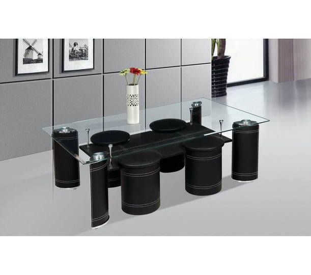 best-quality-furniture-coffee-table-with-nested-stools-1