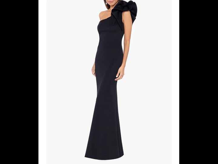 betsy-adam-stretch-one-flutter-shoulder-mermaid-gown-womens-2-black-1