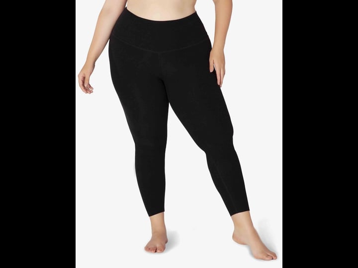 beyond-yoga-womens-maternity-plus-high-waisted-midi-leggings-black-size-2x-darkest-night-1