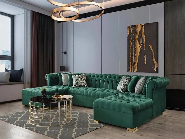 bianco-velvet-green-double-chaise-sectionalgreen-1