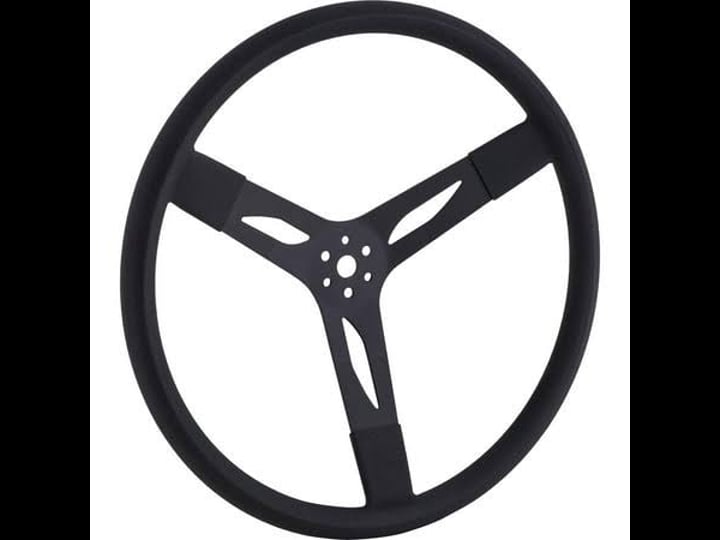 black-3-spoke-17-diameter-cushion-grip-steering-wheel-3-inch-dish-1