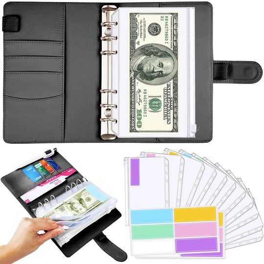 black-a6-binder-and-12-clear-envelopes-budget-binder-and-cash-envelopes-for-budgeting-mini-binder-po-1