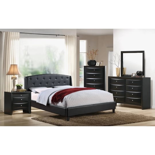 black-bonded-leather-queen-bed-1