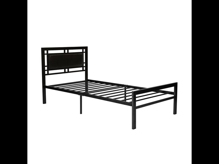black-leather-twin-bed-1
